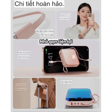 Pin dự phòng Hoco chính hãng CCC 20.000mAh sạc cực nhanh - Giá chỉ 339.000 VND