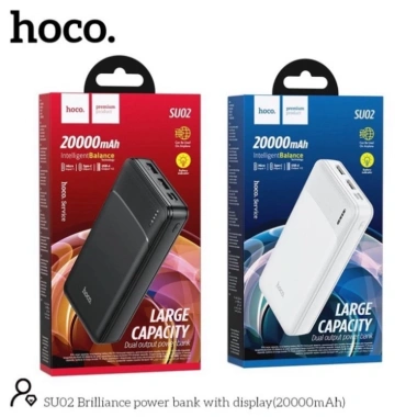 Pin Dự Phòng Hoco SU02 20.000mAh 2 USB Output, Micro Type-C Input, Sạc Nhiều Thiết Bị, Bền Bỉ Giá 129k 8