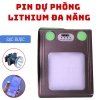 Pin Dự Phòng Lithium Đa Năng - Sạc Đèn Đội Đầu & Điện Thoại, Đèn LED Chiếu Sáng, 260k