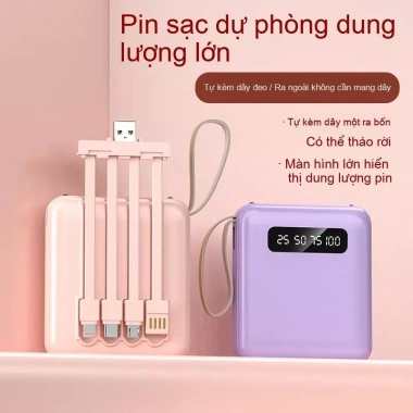 Pin dự phòng T493 20.000mAh Sạc kho báu F5 PD25W - Sạc nhanh, tặng dây sạc, chỉ 29.500₫ 9
