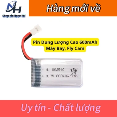 Pin Lipo 600mAh 25C 3.7V cho Flycam, Drone, Máy Bay - Tương Thích Nhiều Thiết Bị, Giá 79.000₫ 2 Pin Lipo 600mAh 25C 3.7V cho Flycam, Drone, Máy Bay - Tương Thích Nhiều Thiết Bị, Giá 79.000₫ 2