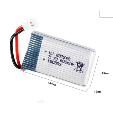 Pin máy bay điều khiển 3.7V 600mAh dung lượng cao, có mạch bảo vệ - chỉ 55.000đ
