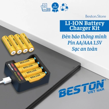Pin sạc 1.5V AA & AAA chính hãng BESTON - Giá chỉ 199.000₫, giảm tới 57%