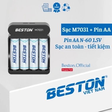 Pin sạc 1.5V AA & AAA chính hãng BESTON - Giá chỉ 199.000₫, giảm tới 57%
