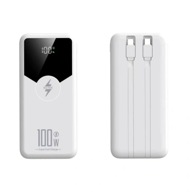 Pin sạc 30.000mAh & 20.000mAh Xanh 100W, dung lượng lớn, tích hợp dây cáp, phụ kiện điện thoại, giảm giá 18.9k 3