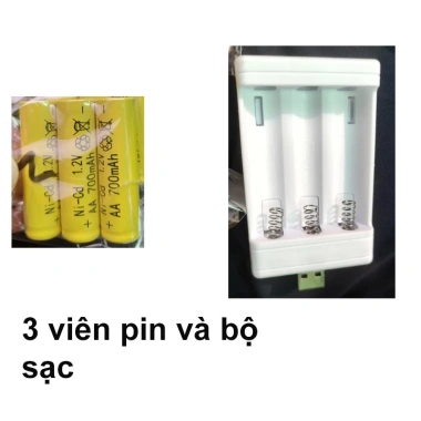 Pin Sạc AA 1.2V 700mAh và Bộ Sạc – Tiết kiệm chi phí, thân thiện môi trường, 45.000đ