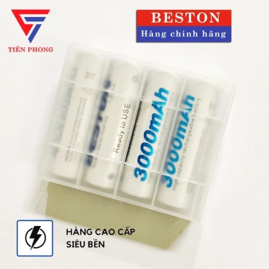 Pin Sạc AA AAA Beston 3.000mAh 1.2V chính hãng - Bộ 4 viên kèm hộp, giá 34.000₫