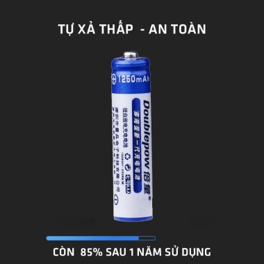 Pin sạc AAA 1.250mAh Doublepow - Dung lượng cao, sạc lại 1.200 lần an toàn, chính hãng 8 Pin sạc AAA 1.250mAh Doublepow - Dung lượng cao, sạc lại 1.200 lần an toàn, chính hãng 8