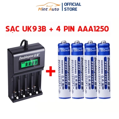 Pin sạc AAA 1.250mAh Doublepow - Dung lượng cao, sạc lại 1.200 lần an toàn, chính hãng