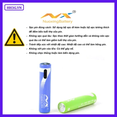 Pin sạc AAA Nuoxing 1.200mWh USB-C cho micro, remote, đồng hồ, đồ chơi – Giá 89.186₫ 6