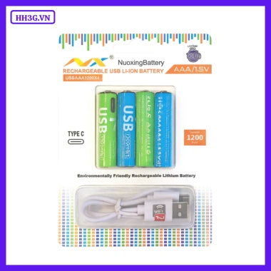 Pin sạc AAA Nuoxing 1.200mWh USB-C cho micro, remote, đồng hồ, đồ chơi – Giá 89.186₫ 9