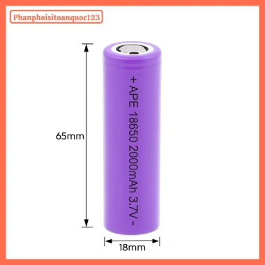 Pin Sạc APE Lithium 18.650 2.000mAh 3.7V - Đèn Pin, Quạt Mini, Sạc Dự Phòng 5