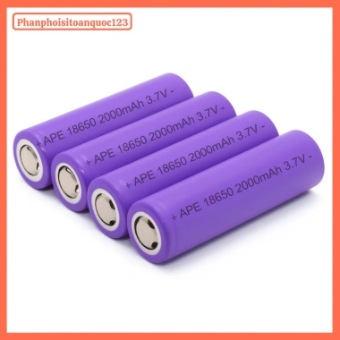 Pin Sạc APE Lithium 18.650 2.000mAh 3.7V - Đèn Pin, Quạt Mini, Sạc Dự Phòng 7