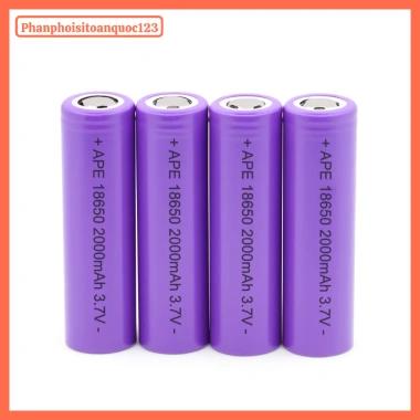 Pin Sạc APE Lithium 18.650 2.000mAh 3.7V - Đèn Pin, Quạt Mini, Sạc Dự Phòng 8