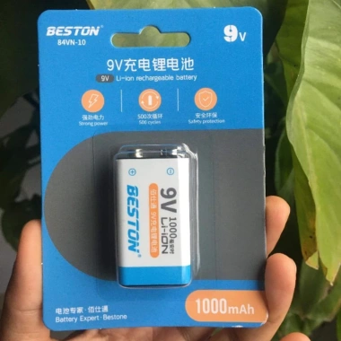 Pin sạc Beston 9V Li-ion - Bộ sạc pin vuông cho micro không dây, đồng hồ, 81.000₫ 4