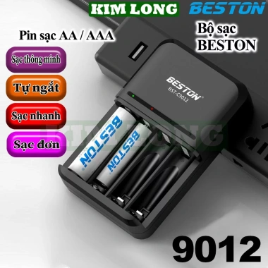 Pin sạc BESTON BST-C9.012 AA 3.300mAh + AAA 1.300mAh 1.2V - Giá ưu đãi 59.000 VND