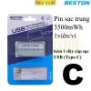 Pin sạc BESTON Li-ion 1.5V size D 6.000-7.400mWh, size C 3.500-7.400mWh - Giá chỉ 128.000₫ 10