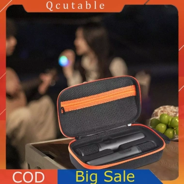 Pin Sạc Cầm Tay Mic Du Lịch, Túi Đựng Chống Thấm EVA, Vỏ Cứng, 2 Khe Cắm cho JBL PartyBox Mic – Không Dây