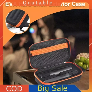 Pin Sạc Cầm Tay Mic Du Lịch, Túi Đựng Chống Thấm EVA, Vỏ Cứng, 2 Khe Cắm cho JBL PartyBox Mic – Không Dây 7
