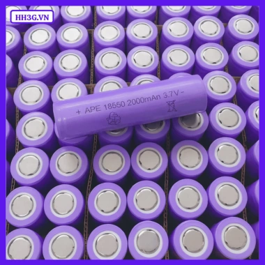 Pin sạc Cell APE Lithium 18.650 2.000mAh 3.7V - Dùng cho đèn pin, quạt mini, sạc dự phòng, giá ưu đãi 58.500 VND 9