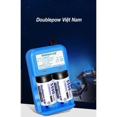Pin Sạc Đa Năng 2A/3A/9V C/D - Bộ Sạc DP‑K32 2 Pin Đại D, Báo Đèn Khi Đầy, Thích Hợp Bếp Ga - Giá 119k