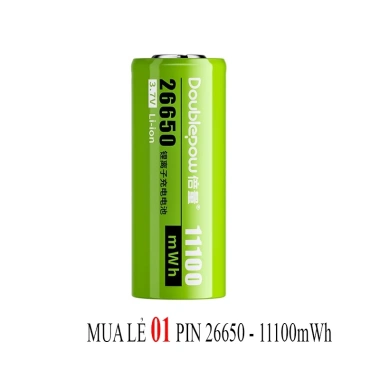 Pin Sạc Doublepow 26.650 11.100mWh Li-ion + Sạc Đa Năng USB DP-UK63 Tự Ngắt Thông Minh - Chính Hãng, Giá chỉ 67.000₫