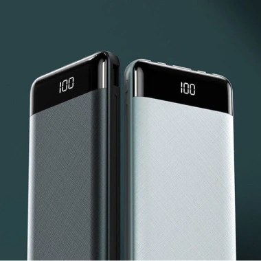 Pin sạc dự phòng 10.000mAh 5 trong 1 - 4 dây sạc, USB, đèn pin, 122.550 VND