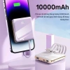 Pin sạc dự phòng 10.000mAh - Sạc nhanh, dung lượng cao, 4 dây sạc đa năng, có quà tặng 2