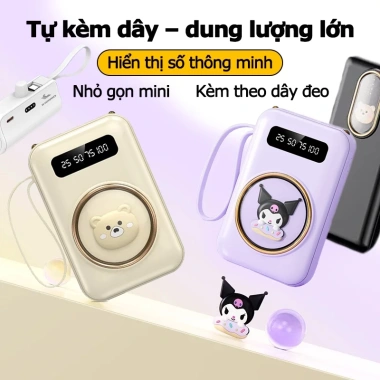 Pin sạc dự phòng 20.000mAh nhỏ gọn - Sạc nhanh cho mọi điện thoại, giá chỉ 96.795₫