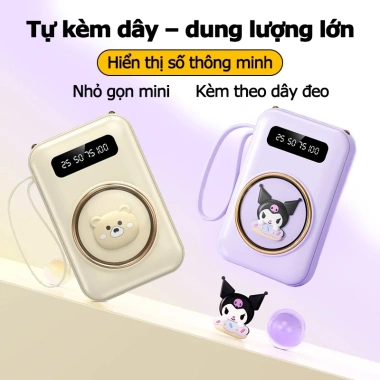 Pin sạc dự phòng 20.000mAh nhỏ gọn - Sạc nhanh cho mọi điện thoại, giá chỉ 96.795₫