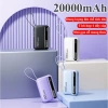 Pin sạc dự phòng 20.000mAh sạc nhanh mini, dung lượng lớn, kèm R08, dây sạc chỉ 249.000đ