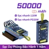 Pin sạc dự phòng 30.000-50.000mAh trong suốt PD120W/20W, 4 dây sạc đèn LED PLMALL 10