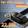 Pin sạc dự phòng 50.000mAh bộ sạc nhanh 22.5W 4 cáp tích hợp đa màu giá 299.999₫ 3
