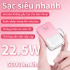 Pin sạc dự phòng 50.000mAh bộ sạc nhanh 22.5W 4 cáp tích hợp đa màu giá 299.999₫ 6
