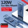 Pin sạc dự phòng 57.000mAh Siêu Nhanh 120W kèm 3 dây cáp, tương thích đa điện thoại 7