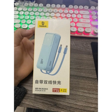 Pin sạc dự phòng Baseus 20.000mAh 30W kèm 2 dây TypeC - New FullBox BH, giá 329k