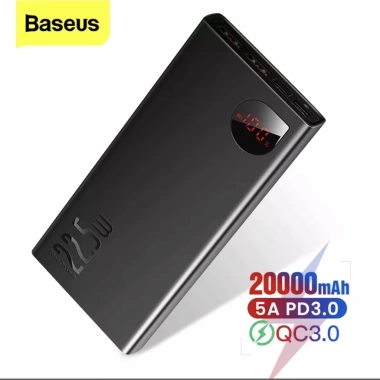 Pin sạc dự phòng Baseus 20.000mAh 30W kèm 2 dây TypeC - New FullBox BH, giá 329k