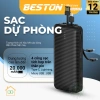 Pin sạc dự phòng BESTON 20.000mAh, 4 dây sạc, sạc 3 thiết bị cùng lúc, giá 138.000₫