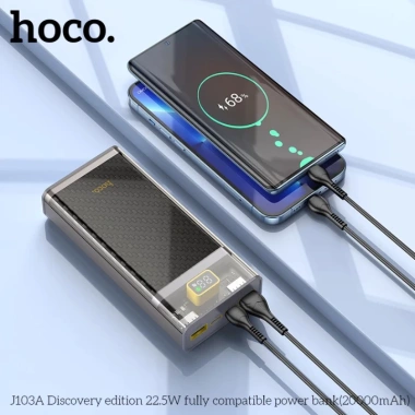 Pin sạc dự phòng Hoco J103A 20.000mAh - Sạc nhanh 22.5W, LED, 326.000VND - Chính hãng
