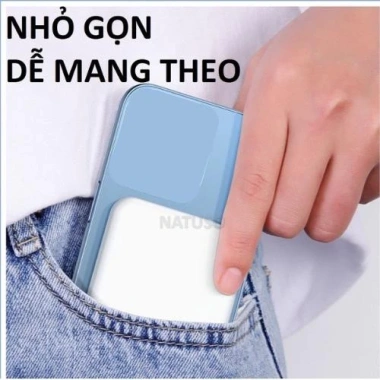Pin sạc dự phòng không dây 5.000mAh, lực hút mạnh, sạc nhanh PD, không nóng, bảo hành 6 tháng 5