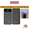 Pin sạc dự phòng KOLEAD KP161 10.000mAh mỏng, đèn pin sáng mạnh, hiển thị pin