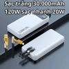 Pin sạc dự phòng LED 30.000mAh 100W PD20W, sạc nhanh 2 dây, đa thiết bị, chỉ 380k 10