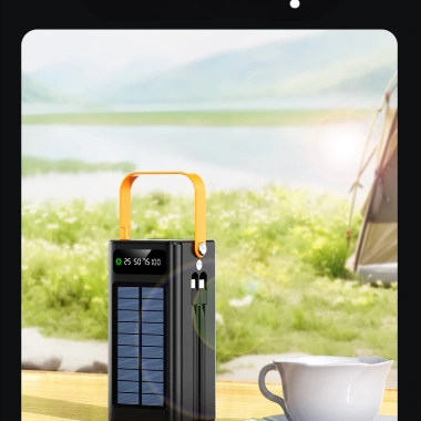 Pin sạc dự phòng năng lượng mặt trời 90.000mAh sạc nhanh 120W LED hiển thị 2 dây 335.000₫ 4