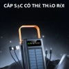 Pin sạc dự phòng năng lượng mặt trời 90.000mAh sạc nhanh 120W LED hiển thị 2 dây 335.000₫ 8