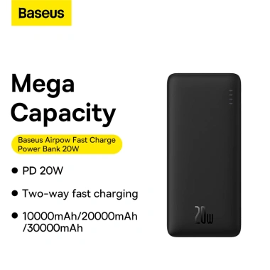 Pin sạc dự phòng nhanh BASEUS Airpow 20W PD - Siêu tốc, chất lượng cao, chỉ 469.000₫ 2