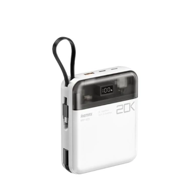 Pin sạc dự phòng REMAX 20.000mAh FC-06 RPP-603, sạc nhanh 22.5W, tích hợp 2 cáp TypeC, Lining, đạt CCC - gia chi 439.000 VND
