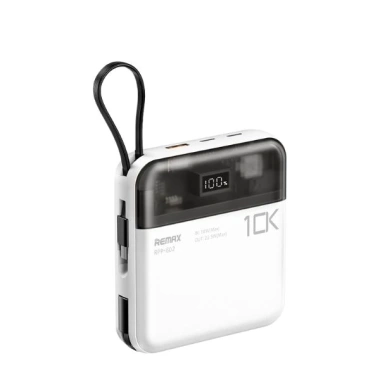 Pin sạc dự phòng REMAX 20W+22.5W PD QC tích hợp 2 cáp sạc nhanh cho iPhone & Android 7