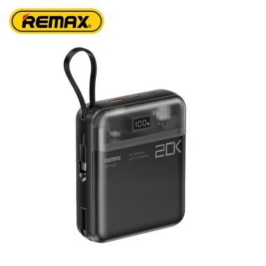 Pin sạc dự phòng REMAX RPP-603 20.000mAh 2 cáp nhanh cho iPhone & Android 20W PD+22.5W QC - Giá ưu đãi 385k