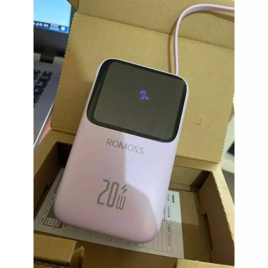 Pin sạc dự phòng Romoss PFC20 20.000mAh sạc nhanh 22.5W PD20W kèm cáp, đèn báo - Giá chỉ 399.000 VND