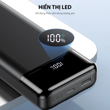 Pin sạc dự phòng RT25 20.000mAh sạc nhanh 22.5W ROBOT kèm cáp - Giá ưu đãi 469.000đ